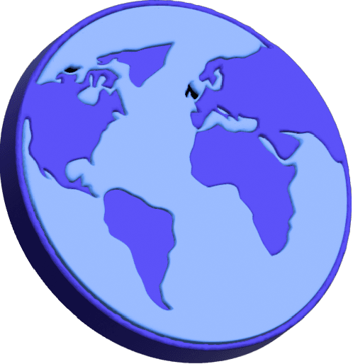 Ilustração de um globo representando uso global