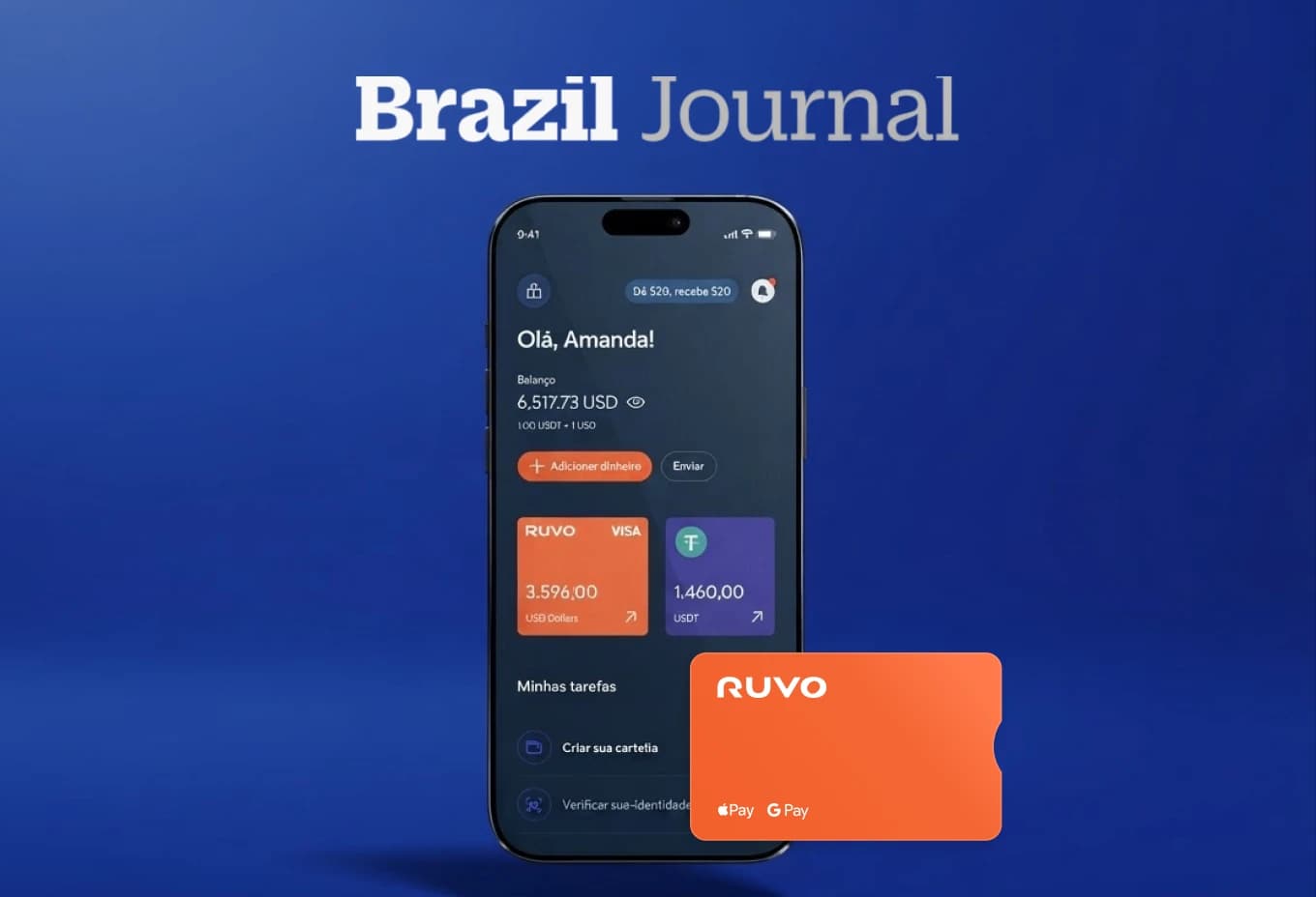 App Ruvo e cartão no celular