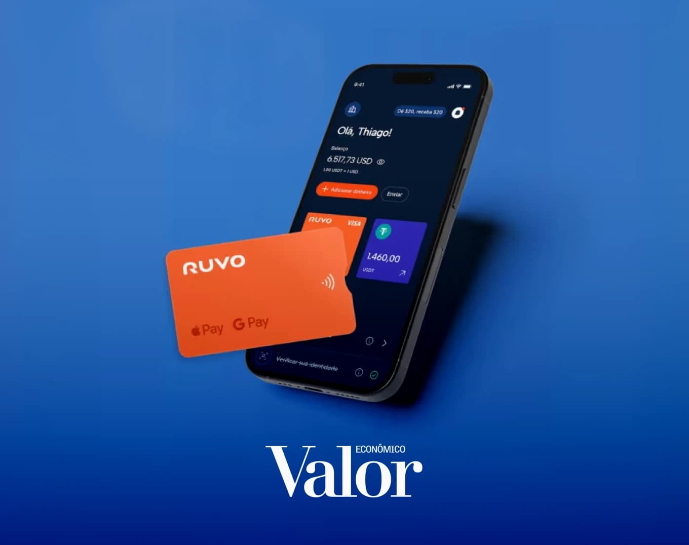 Matéria do Valor Econômico com app e cartão Ruvo
